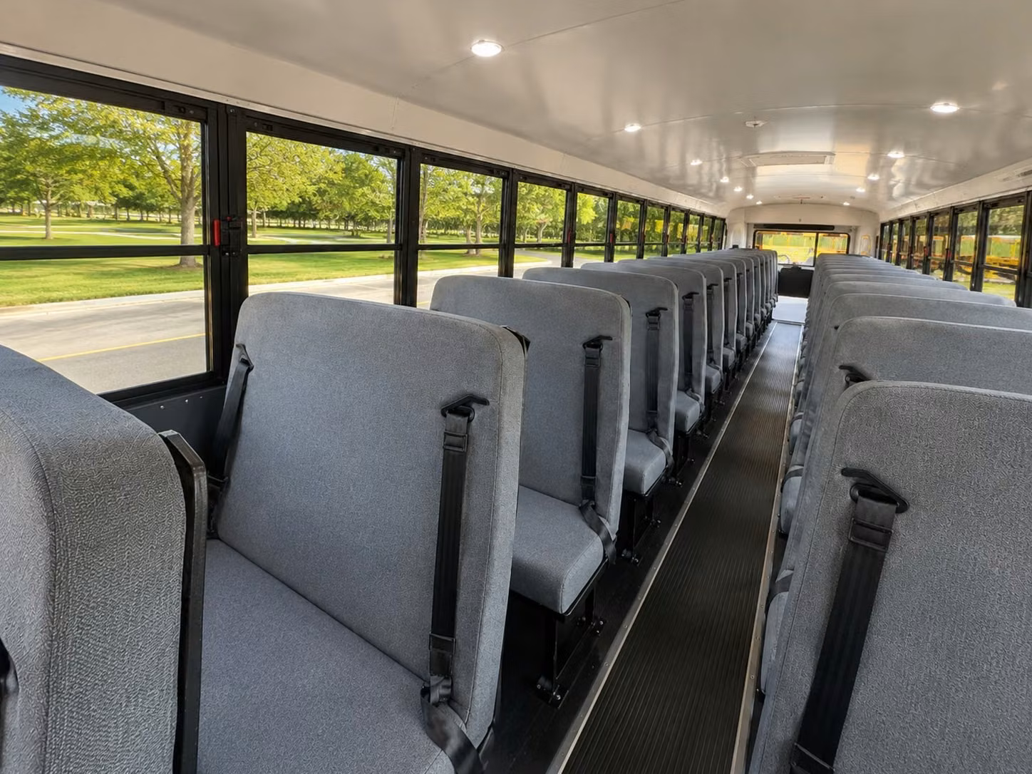 school bus interior